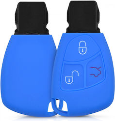 Car Key Cover Case Mercedes Benz Silicone Blue