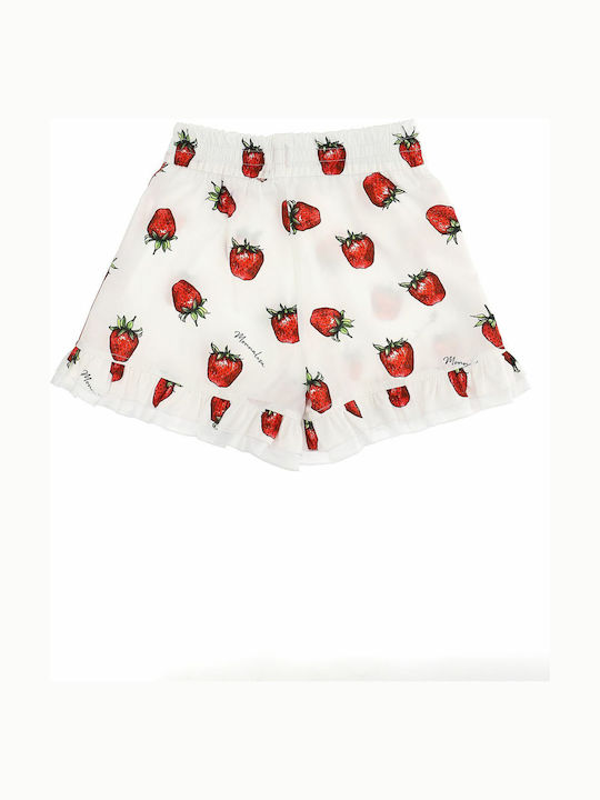 Monnalisa Shorts Frou Frou Weiß Erdbeeren 1174249944