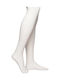 Pompea White Girls' Warm Soft Monochrome Cotton Tights Flat Seams Code Fiocco