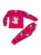 Bonito Kinder Bademantel Winterlich Fleece Fuchsia