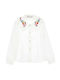 Monnalisa Besticktes Twill Kinderhemd