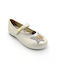 Laura Biagiotti Kids Ballerinas with Hoop & Loop Closure Beige
