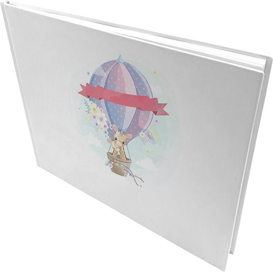 Bonjour Bebe Air Balloon" Книга за гости с тема Горещ въздушен балон