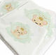 Bonjour Bebe Set Botez - Olane Alb-verde 6buc