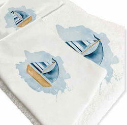 Bonjour Bebe Taufölzeug-Set White-Blue