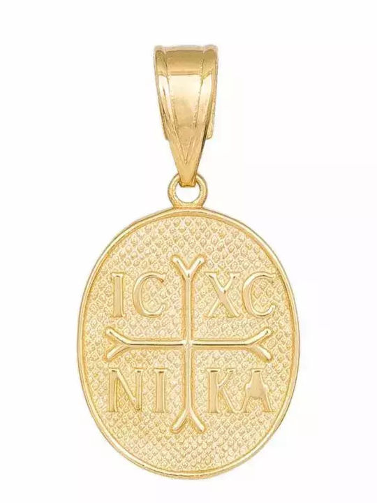 Ovale Konstantin-Münze Gold K9 046415 046415 Kinder Amulette Gold 9 Karate