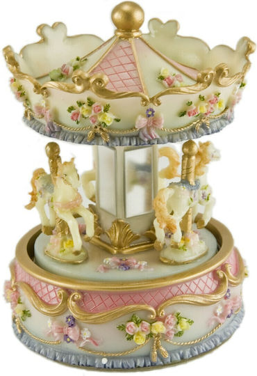 Pink and White Carousel