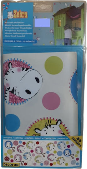 46 Kinder Wandsticker Zebra