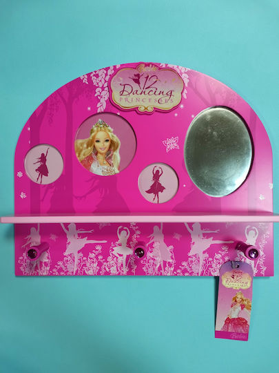 Barbie Kinder Wandhaken Wandspiegel
