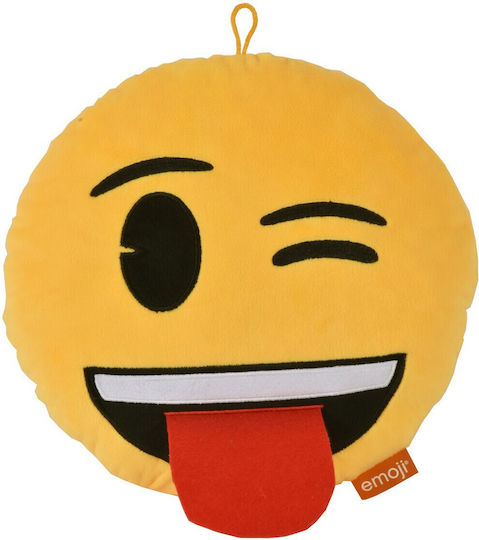Emoji Smiley Tong Photo Frame Pillow 30x30cm