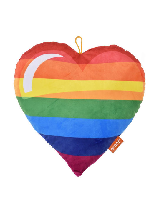 Μαξιλάρι-φωτογραφοθήκη Emoji Coloured Heart 30x30εκ