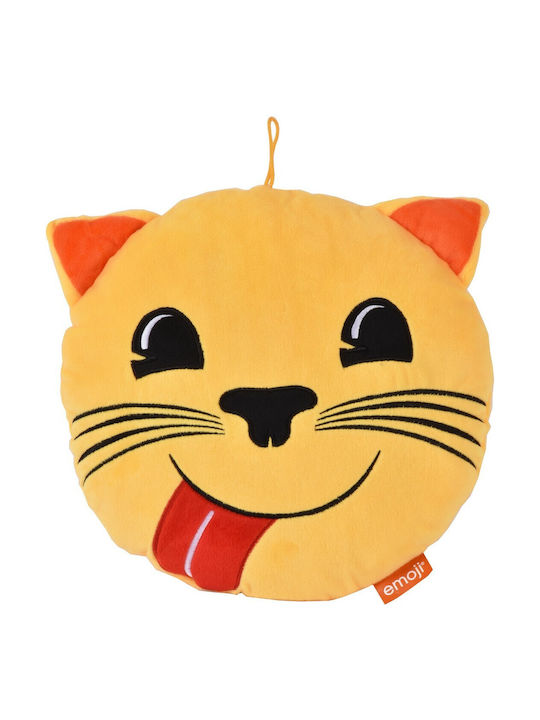 Μαξιλάρι-φωτογραφοθήκη Emoji Cat 30x30εκ