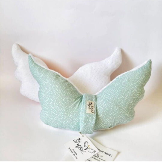 Angel Decorative Pillow Angel Wings Galaxy Mint