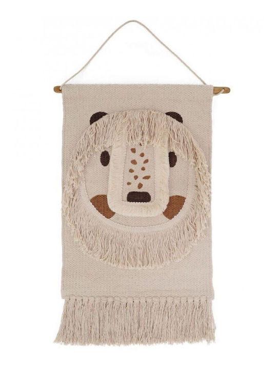 Decorațiuni de Perete pentru Copii Nattiot Little Leopold Ecru 35x45 100% Bumbac