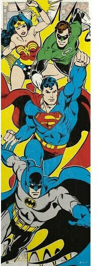 Heroes Comics Originals Dc Door Poster 53 X 158 Cm