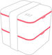Intermediate Lid Monbento Square Fr Black Plastic Pp 140 X 140 X 10 Mm