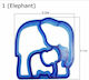 Bread Cutter Shape Mama Elephant Little Elephant
