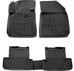 Umbrella Set Front and Back 2pcs for Peugeot 308 2013-2021 Black
