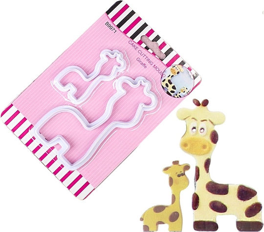 Plastic Cookie Cutters Sugar Paste Giraffe 2 Pieces