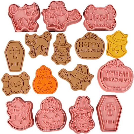 Halloween Pumpkin Cat Witch Stamp Cutters Set of 8