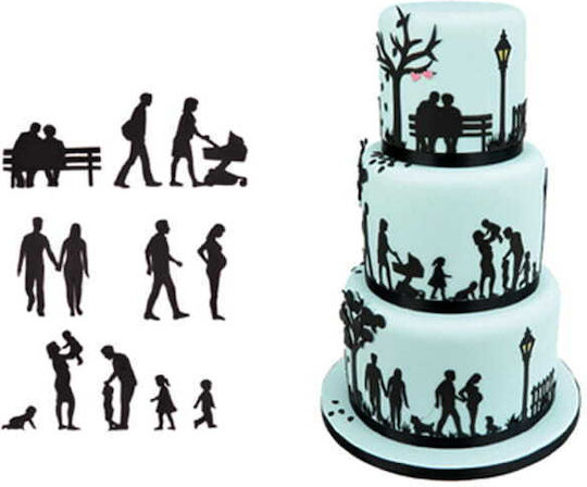Family Silhouette Rodzina Sugar Paste Cookie Cutters