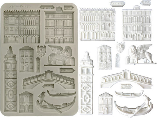 Καλούπι Σιλικόνης A5 15×21cm Stamperia Venice City Art Monuments