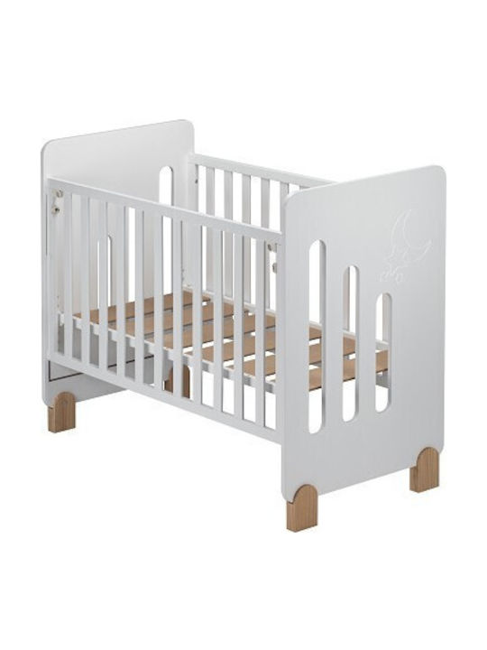 Interbaby Βρεφική Κούνια Λευκή για Στρώμα 60x120cm