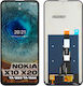 Οθόνη με Μηχανισμό Αφής για Nokia X10, Nokia X20, TA-1223, TA-1344 (Μαύρο)