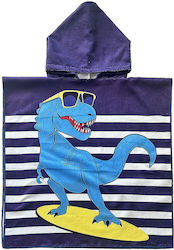Kids Beach Poncho Microfiber Dinosaur Summertie...