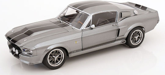 1/12 Shelby Mustang Gt500 1967 Gray Metallic Black Stripes Eleanor Gone In 60 Seconds 2000 Engine & Opening Doors