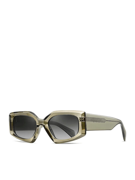 Moscow Mule Unisex Sonnenbrille mit Transparent Kunststoff Gestell und Polarisiert Linse