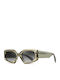 Moscow Mule Unisex Sonnenbrille mit Transparent Kunststoff Gestell und Polarisiert Linse