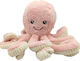 Plush Toy 40cm Natural Home Octopus Pink