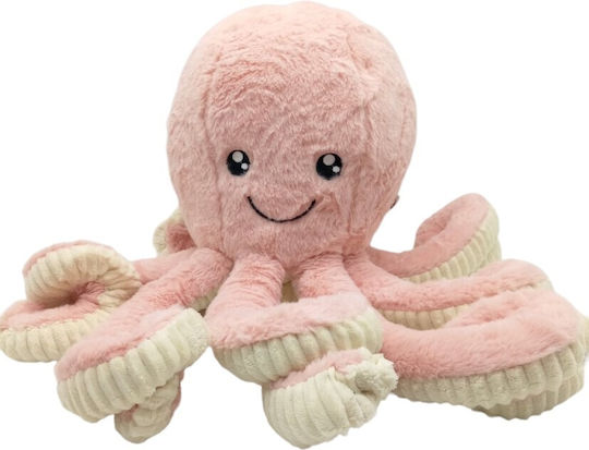 Plush Toy 40cm Natural Home Octopus Pink