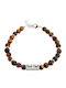 Theodora's Jewellery Men's Bracelet with Eye Design in Stainless Steel Jt-B85003 Silver