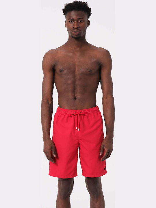 Miami Beach Men's Swimwear Bermuda Red