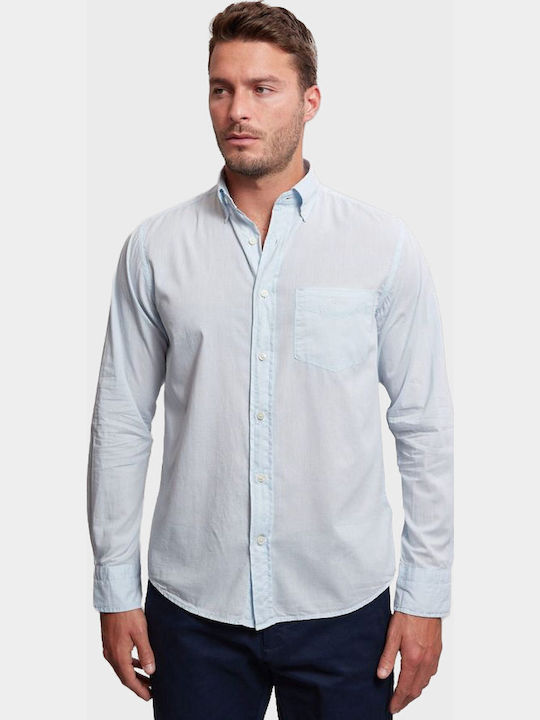 Gant Langärmlig Leinen Hemd Light Blue