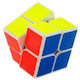 Joid Speed Cube Multicolored White Outline 2x2