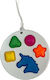 Pop It Fidget Weißer Kreis Harte Palette