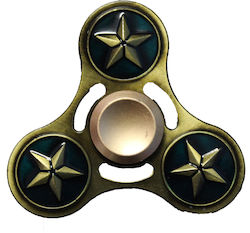 Finger Spinner Metallstern 2 Minuten Gold Blau