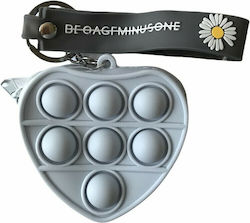 Pop It Fidget Portofel Gri Inimioară Pop It Fidget Portofel Gri Inimioară