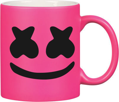 Marshmello DJ Tasse Pink Neon