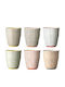 Carla Tasse Set 6Stück 217009 200ml Mehrfarbig Bloomingville Keramik