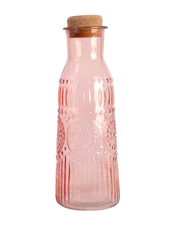 Καραφα Γυαλινη Αναγλυφο Σχεδιο 1lt 9.5x9.5x27cm Ρόζ Kaeming Καραφα Γυαλινη Αναγλυφο Σχεδιο 1lt 9.5x9.5x27cm Ρόζ Kaeming