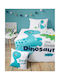 Detexpol Baby Duvet Cover Set With Pillowcase Light Blue 90x120cm