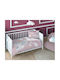 Detexpol Baby Duvet Cover Set With Pillowcase Pink 100x135cm