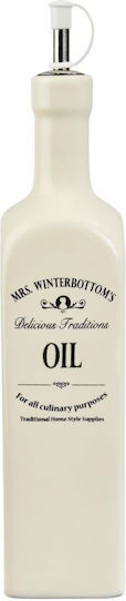 Mrs Winterbottom's Μπουκάλι Λαδιού 26,5cm Κρεμ Πήλινα Πλάτος 6 Cm X Βάθος 6 Cm X Ύψος 32 Cm Χωρητικότητα 600 Ml