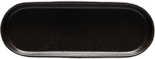 Notos Serving Platter Oval Black 25x9.5x2.7 cm Stoneware Costa Nova