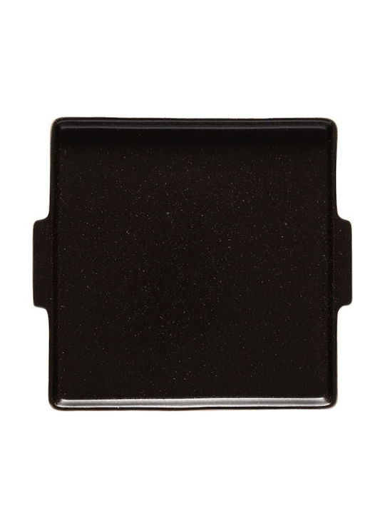 Notos Δισκος Τετραγωνος Μαυρος 22.0 X 20.0 H1.7 Cm Stoneware Costa Nova