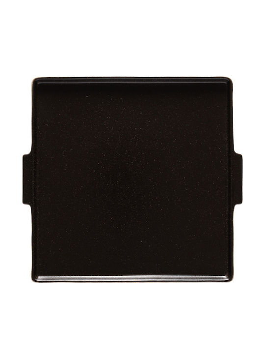 Costa Nova Serving Platter Square made of Porcelain Black 31x28.5cm